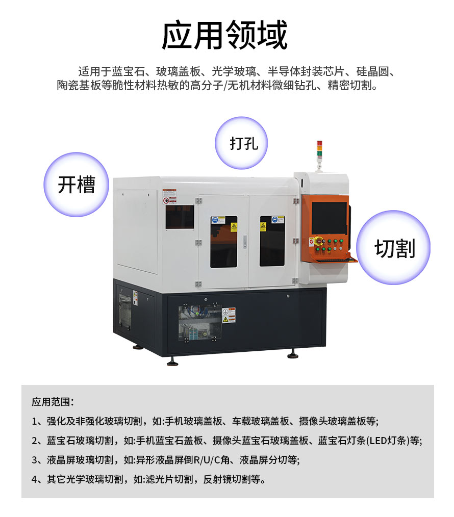 皮秒玻璃激光切割機應(yīng)用
